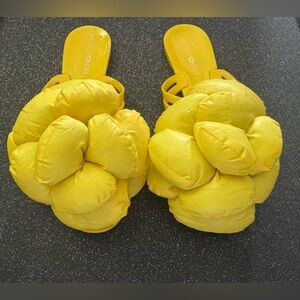 French Kiss Duvet Yellow Sandals